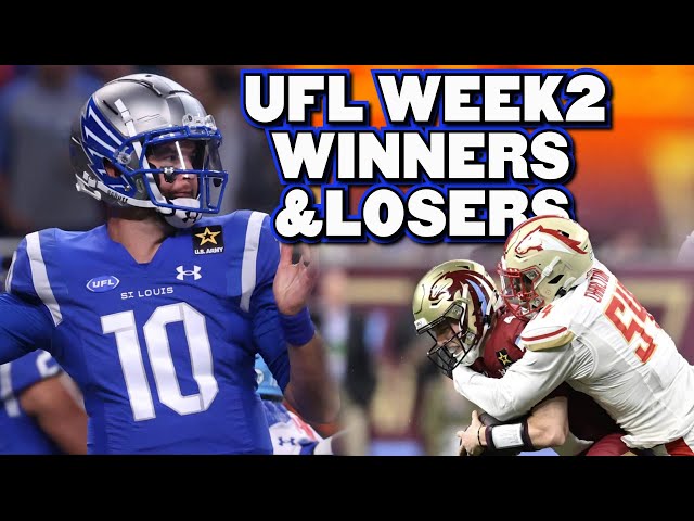 The Real Winners & Losers from UFL Week 2