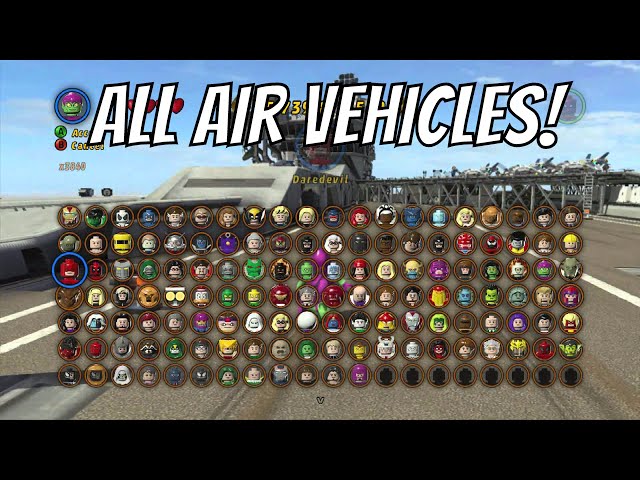 LEGO Marvel Superheroes - A look at all the Air Vehicles (With Commentary)