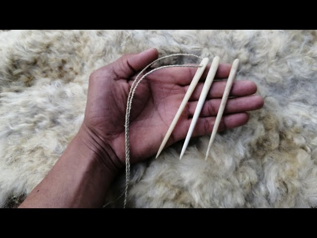 Making a Bone Needle Using Handmade Tools and Primitive Techniques