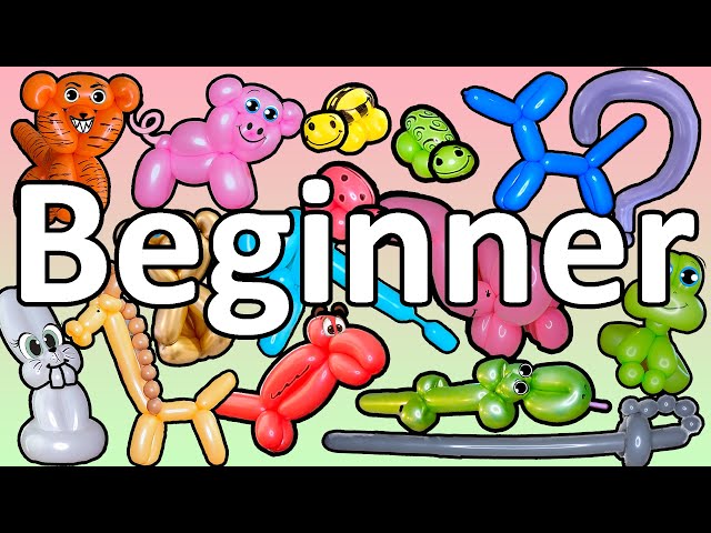 15 Balloon Twisting Shapes for Beginners (Easy & Simple)