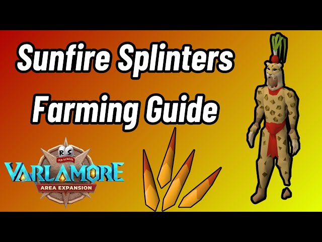 Sunfire Splinters - Low Level Farming Guide using Wave 1 Colosseum (Varlamore OSRS)