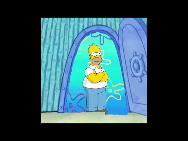 Homer Simpson Try’s to STEAL SPONGEBOB’S Small Intestine