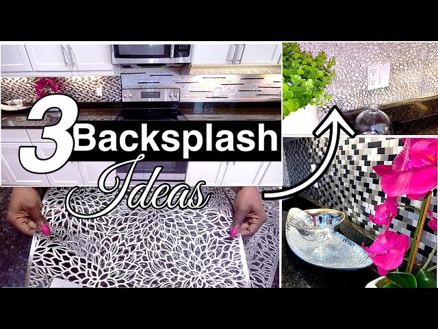 3 DIY KITCHEN BACKSPLASH IDEAS With Table Mats AND More! DIY Renter Friendly Ideas