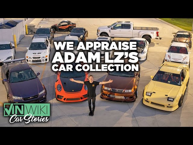 How much is Adam LZ's 50 car collection worth?