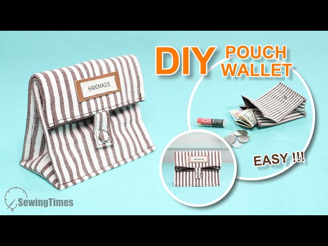 DIY EASY POUCH WALLET | How to Make a Card Purse Tutorial [sewingtimes]