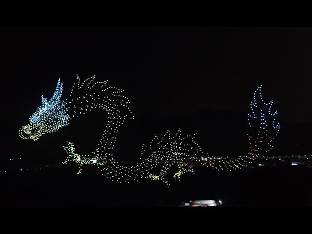 the most amazing drone holographic light show in China - 超震撼无人机编队表演集合