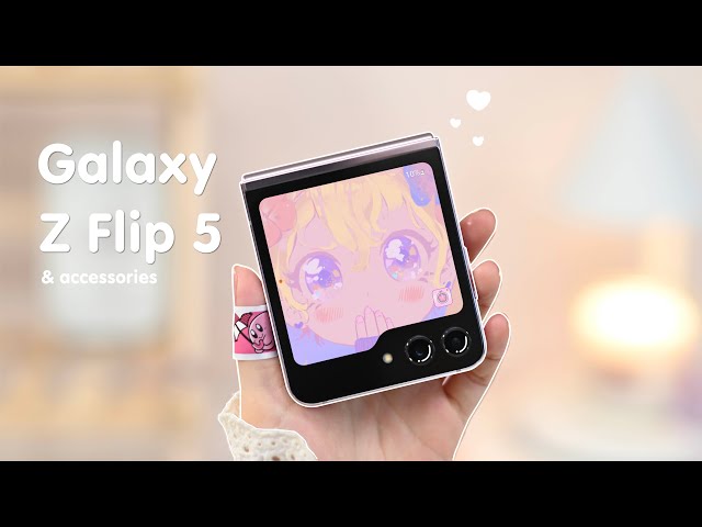 Samsung Galaxy Z Flip 5💜 aesthetic unboxing | Samsung Case | backbone | Genshin Impact