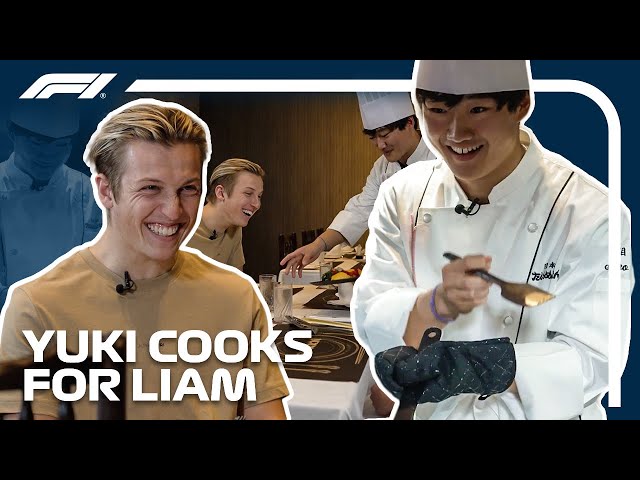 Yuki Tsunoda Cooks For Liam Lawson in Japan!
