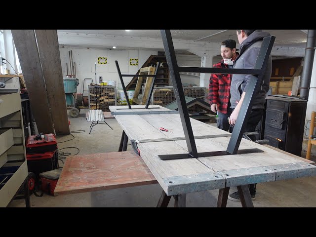 Tisch selber bauen | aus Gerüstbohlen | unter 200 € | @Tobis_Handcraft