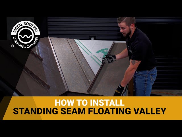 How To Install Valley Flashing For Standing Seam Metal Roofing. Part 2 - Floating Valley Detail