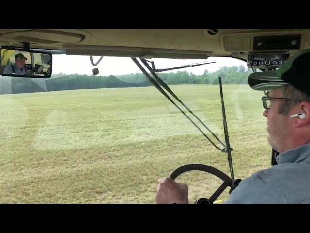 From the chopper,chopping 1st cutting alfalfa