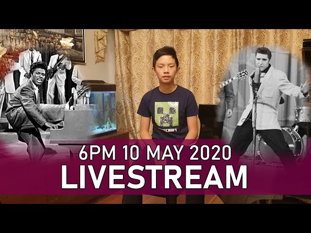Livestream Piano Concert - Queen, Elvis, Little Richard and More! Sunday 6pm 10 May 2020