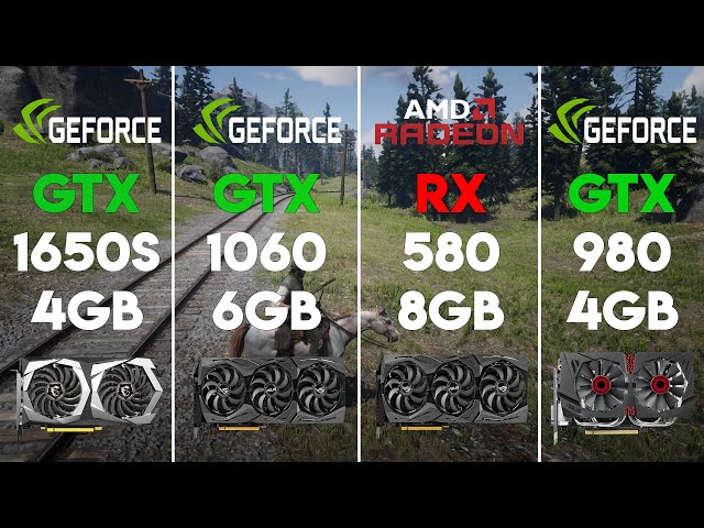 GTX 1650 SUPER vs GTX 1060 vs RX 580 vs GTX 980 Test in 6 Games