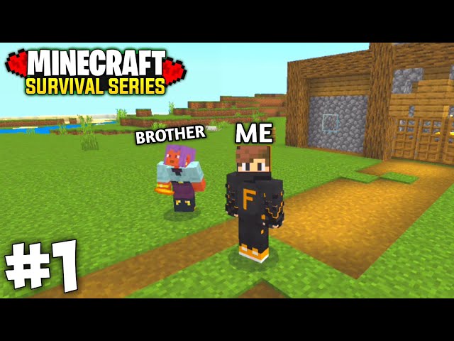 I Playing Frist Time multiplayer Survival Games🔥||🤩I Build a Biggest Survival Base in Minecraft Pe