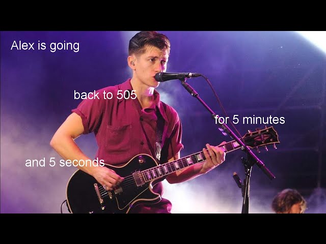 alex turner is going back to 505