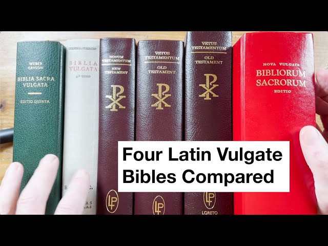 Four Latin Vulgate Bibles Compared