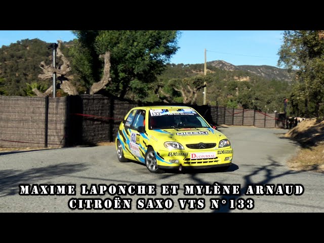 Rallye du Var 2023 - Citroën Saxo VTS N°133 - Maxime LAPONCHE et Mylène ARNAUD