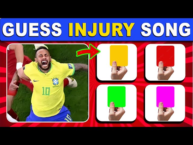 (Full 112) Guess INJURY SONG,Can You Guess Football Players by their Songs and Injuries? | Ronaldo