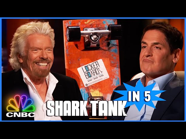 Mark Cuban and Richard Branson Face Off In The Tank | Shark Tank In 5 | CNBC Prime