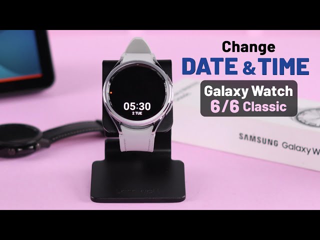 Galaxy Watch 6 Classic: How to Change Date & Time! [Manually]