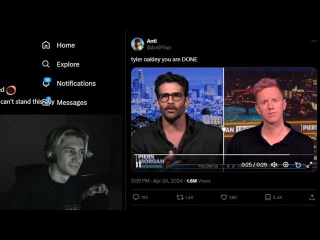 xQc reacts to Hasan's Heated Argument on The News