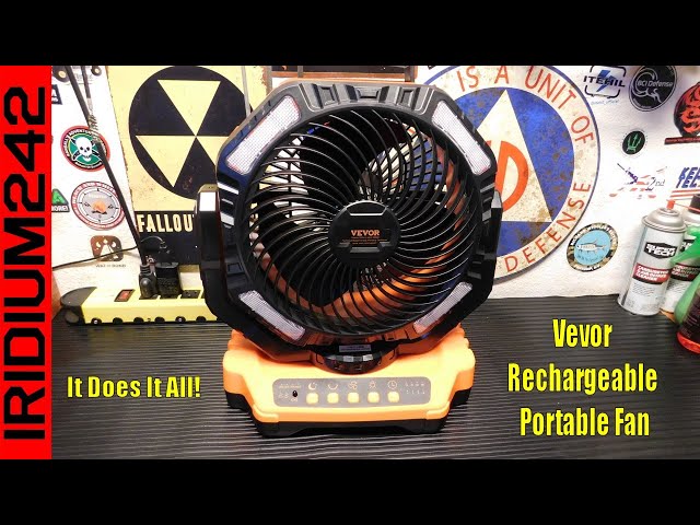 The Fan That Does It All!  VEVOR Rechargeable Portable Fan