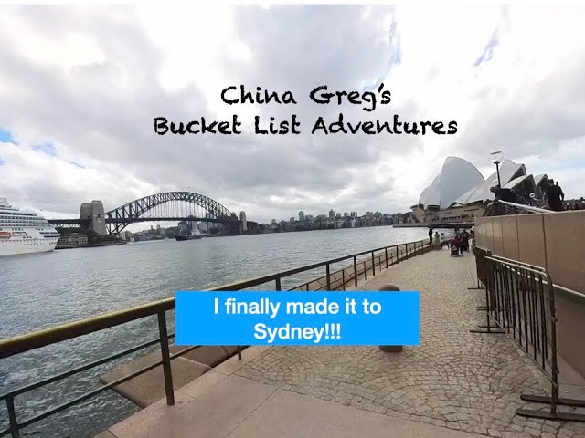 Finally, Sydney!