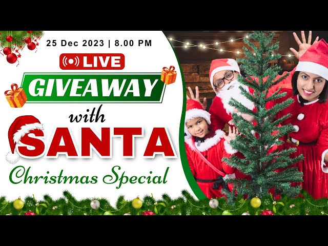 🎄Santa Give Away Contest 🙏 Christmas Carnival Contest, English Connection #live