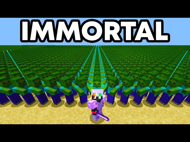 I spent a year to become invincible in Minecraft…