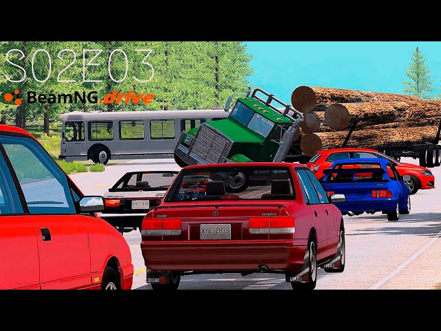 Beamng Drive Movie: Epic Freeway Chase (+Sound Effects) |Part 13| - S02E03