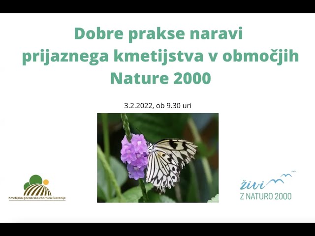 Dobre prakse naravi prijaznega kmetijstva v območjih Nature 2000 - Nova Gorica