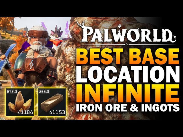 Palworld INFINITE Ore & Ingot Farm  - Palworld Best Base Location