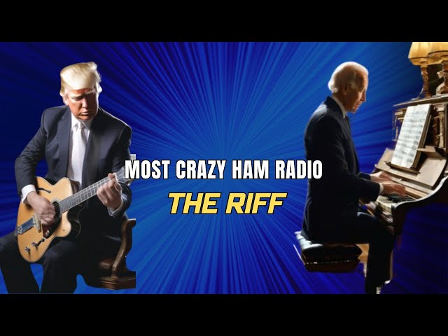 Trump With Biden Jamming Out Riff Crazy Ham Radio | Old Man On Ham Radio |