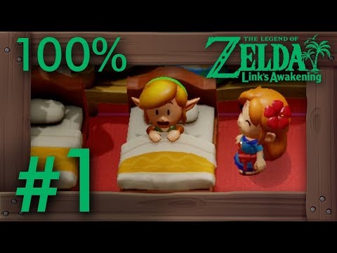 The Legend of Zelda: Link's Awakening Remake - 100% Walkthrough (All Heart Pieces & Seashells) [Switch]