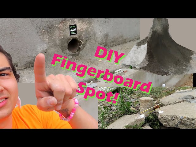 VLOG 7- DIY Fingerboard Spot Build in Santa Ana, CA - DAY 1 #fingerboard #fingerboarding #techdeck