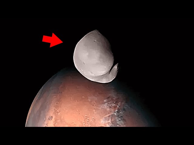 Mars Moon Deimos close flyby of UAE's HOPE spacecraft uncovered complex of fractures and grooves