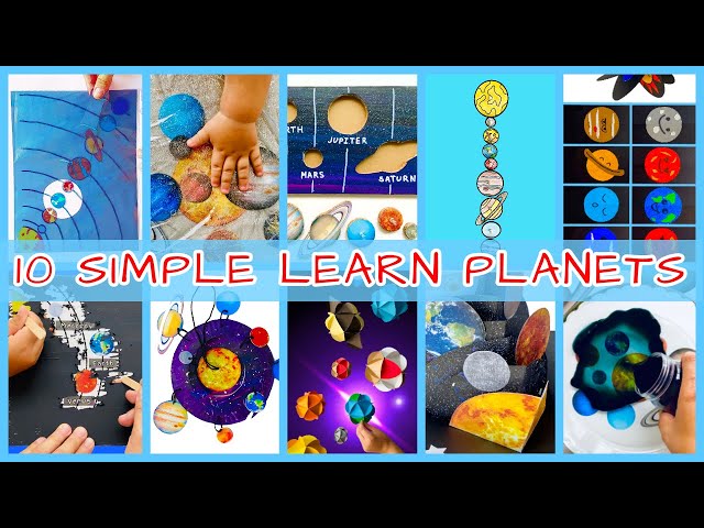 Top 10 SIMPLE DIY Learn Planets Compilation | 10 Best Simple Solar System Projects for kids