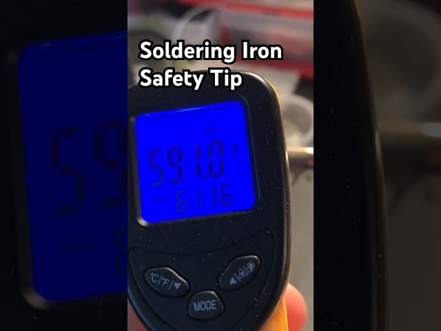 Soldering Iron - Safety Tip #safetytips #soldering #electronics