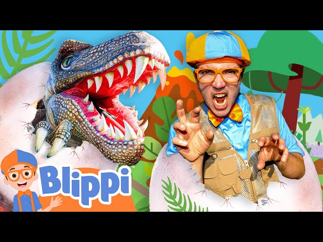 Blippi Becomes a Dino Explorer! Educational Videos for Kids
