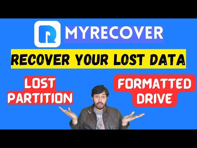 Myrecover | Recover Deleted Data  | Lost Partition | Formatted Drive #datarecovery