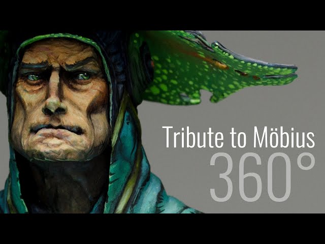 Tribute to MÖBIUS a comic inspired painted miniature art bust