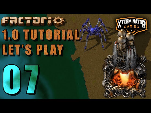 Factorio 1.0 Tutorial Lets Play EP7 -  Military Science: Introduction Guide For New Players Gameplay