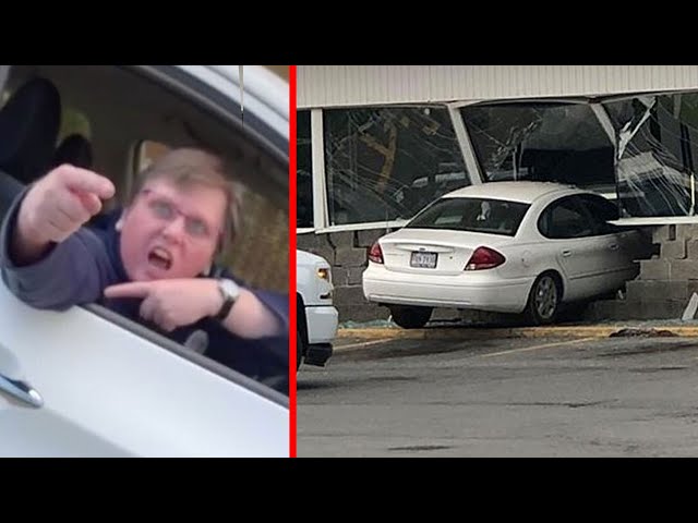 r/Entitledparents Insane Woman DRIVES HER CAR INTO A STORE!