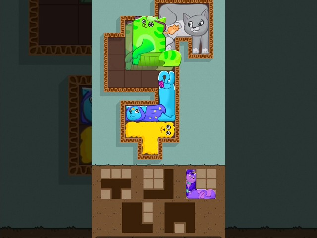 Puzzle Cats Walkthrough (android iOS) gameplay #shorts #game #funny 194