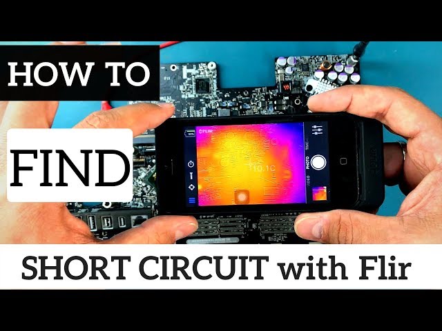 Apple Imac Logic Board Fix With The Help Of Flir One Thermal Imager/Camera: Find Short Capacitor