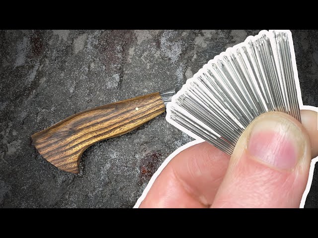 Forging A Knife With Needles!