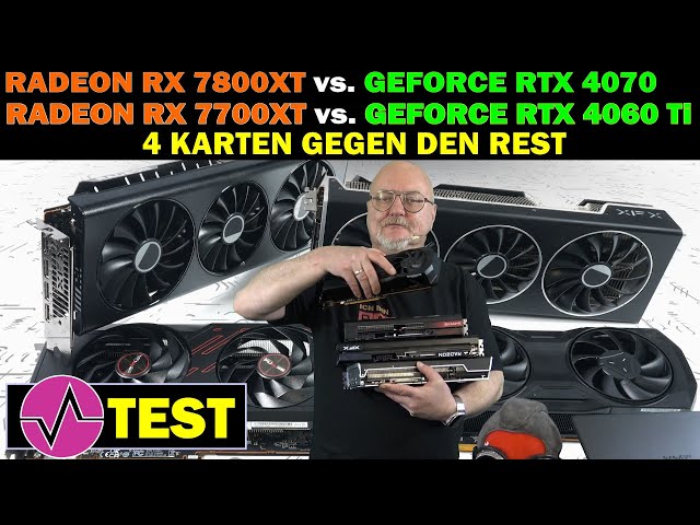 AMD Radeon RX 7800XT und 7700XT Review - Vier Karten gegen NVIDIA und nur eine gewinnt deutlich!