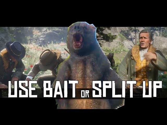 Split Up VS Use Bait While Hunting Legendary Bear With Hosea (All Choices) Red Dead Redemption 2