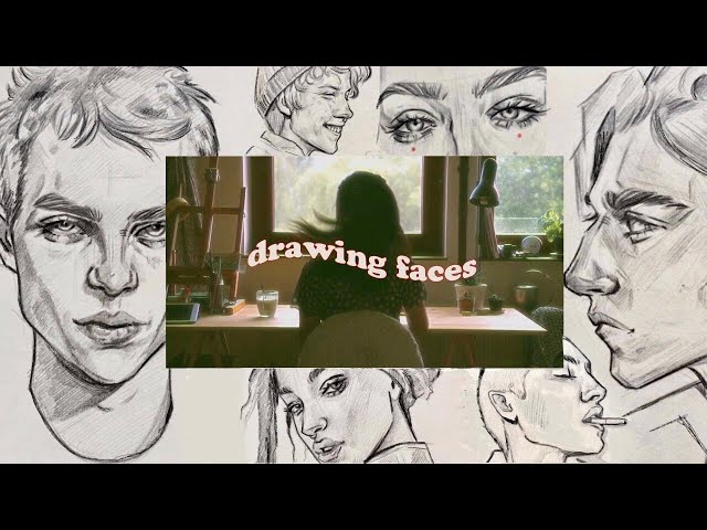 How I Draw Faces 🌱 TUTORIAL 🌧 Rainy Day Draw With Me