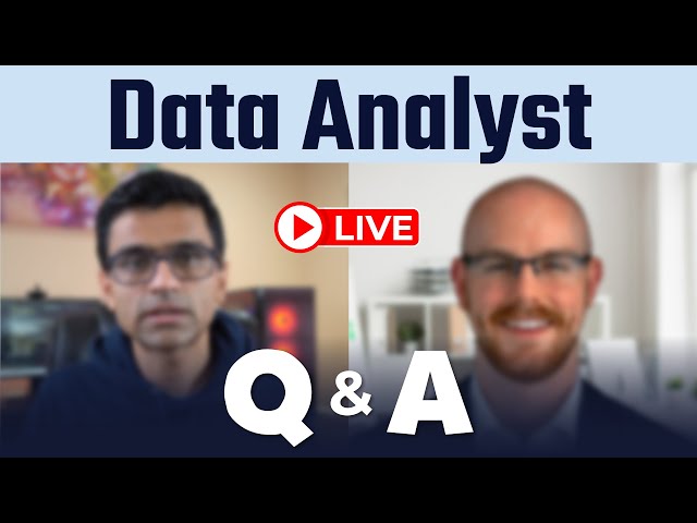 LIVE Data Analyst Q&A Ft. Alex The Analyst